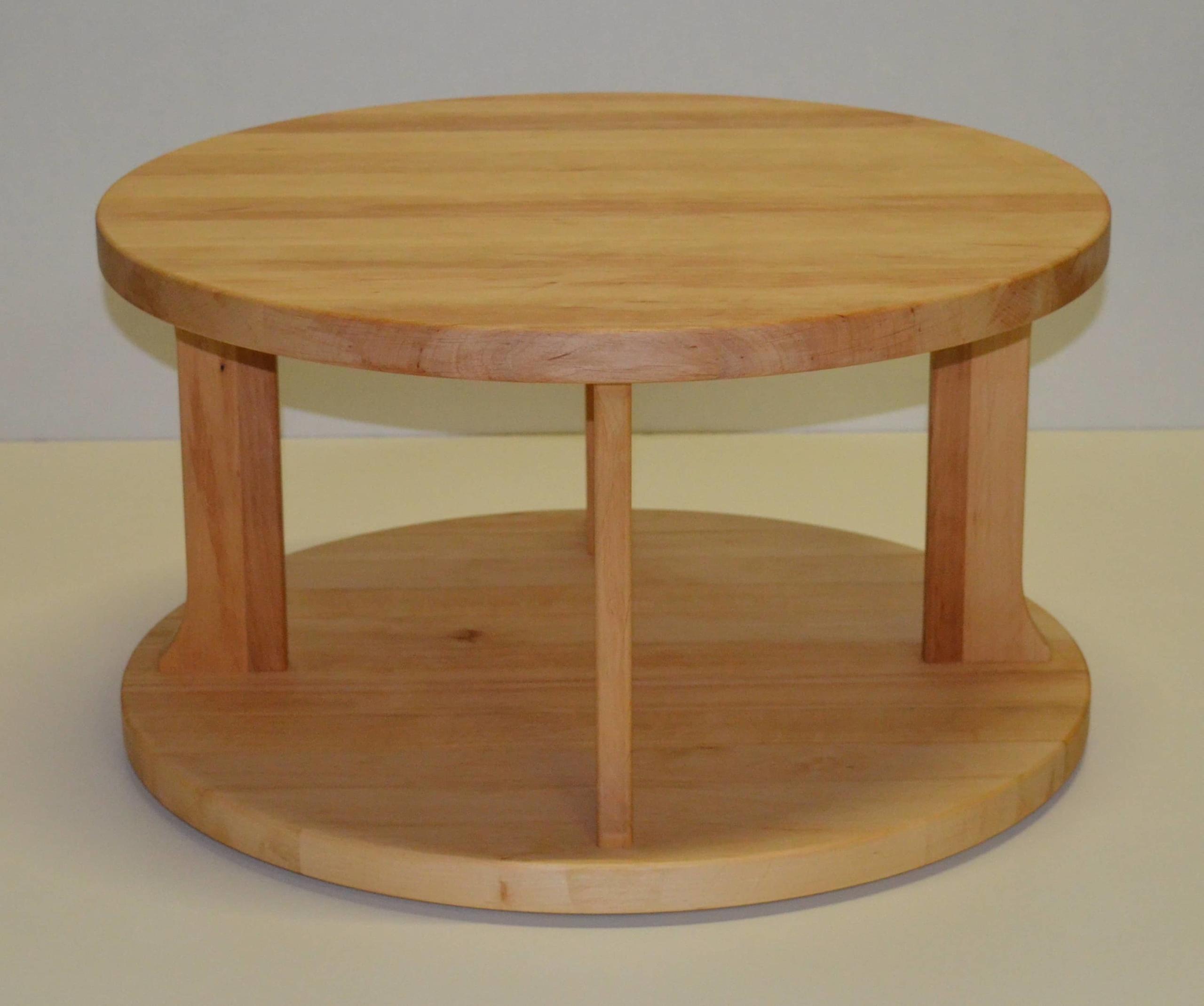 Couchtisch rund mit Bodengleitern